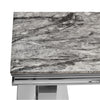 Living Room Furniture TV Stand Unit Display Entertainment Table Grey Marble Top