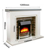 Electric Fireplace with Surround 48'' - Endeavour Fires Flamborough