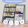 Bookshelf Bookcase with 9 Storage Compartme for Children's Reading Room Black
