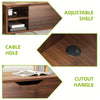 Brown Coffee Table with Lift Top Storage Shelf Wood Modern Living