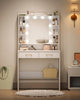 Dressing Table With Led Mirror Drawers Set Makeup Desk Vanity Table Lights Searc