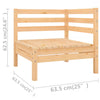 Garden Lounge Set Outdoor Furniture Set Sofa 8 Piece Solid Pinewood