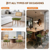 Rattan Back Dining Chairs Set of 1 2 Mid-Century Modern Kitchen Chairs for Home