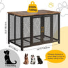 Sturdy Metal Pet Dog Crate Dog Kennel Cage Furniture Sofa End Table Storage