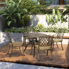 4 Seater Outdoor Dining Set Antique Cast Aluminium Garden Furniture Set with Cus
