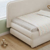 3ft Single Upholstered Daybed with Drawers Children Kids Junior Bed Frame Beige