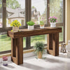 160 cm Long Console Table, Wooden Rectangular Sofa Table Behind The Couch, FarAT