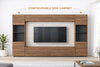 LAZANDO TV Wall Unit 250cm LED Cabinet Set Modern Living Room Storage