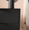 OHS Ribbed Bedside Table Cabinet 3/4/5/6 Draw Nightstand Side Board