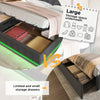 Ottoman Hydraulic Storage King 5ft Grey Upholstered Bed Frame with LED Lights