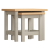 Nest of 2 Tables Side End Square Modern Table Set Living Room Display