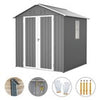 Garden Shed With Window Doors Outdoor Steel Apex Roof Tool Foundation