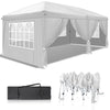 3m x 6m Pop Up Gazebo Party Tent Canopy Marquee with Storage Bag White