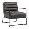 Industrial Retro Faux Leather/Velvet Armchair Ribbed Back Chair Lounge Sofa Seat