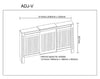 Radiator Cover Cabinet Modern MDF Wood Grey White Anthracite Small Medium Large