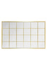 Extra Large Gold Window Garden Wall Mirror 69" X 43" 174 x 110cm MirrorOutlet