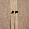 Modern Storage Cabinet Wooden Sideboard Shelf for Living Room with Rattan Doors