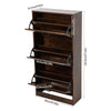 Shoe Rack Shoe Storage Cabinet Wood Stand Cupboard Unit 3 Flip Drawer Organiser