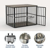 43" Large Dog Crate Furniture with Double Door Pet Cage Pet House Dog Kennel