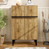 Modern Wood Shoe Cabinet with 2 Doors & Adjustable Shelves 95x60x34.5cm