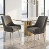 Set of 2 Marco Dining Chairs Brushed Velvet