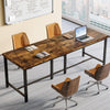 200 x 60cm Extra Long Computer Desk, Industrial Rectangular Double Office Desk