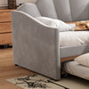 Upholstered Bed 3ft Single Bed Frame 90x190 cm Daybed with Trundle Bed Guest Bed