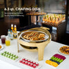 Chafing Dishes Buffet Sets Pans Stainless Steel Food Warmer 6.3qt/8.4qt