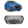 Gloss Black Front Bumper Grille Honeycomb Grill For Q5 SQ5 B9 2018-2020