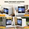 Freestanding Dishwasher,Countertop Portable, 5 Programs Sterilizes Water Tank UK