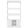 Highboard White 92x33x180 Engineered Wood C7I4