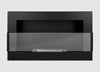 Bio fireplace 650x400 with glass Black Structural