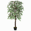 160cm/5.2FT Artificial Ficus Tree Fake Plant in Pot Indoor