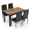 Mondeer Dining Table and Chairs Set 4 for Kitchen Home dining Room 120x80x75cm