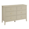 Large 6 Drawer Chest of Drawers Hales Taupe Range minimalist modern beige