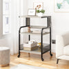 3 Tier Printer Stand,Printer Cart w/Storage Baskets Rolling Printer Table Office
