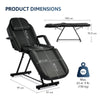 VONLUCE Massage Bed Chair with Stool Adjustable Beauty Spa Table Salon Parlour