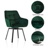 1pc 360° Swivel Dining Chairs Velvet Padded Seat Kitchen Chair Three Color