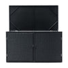 400 Litre PE Wicker Shed Waterproof Outdoor Garden Storage Box Furniture Utility