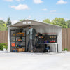 Garden Shed Storage Large Yard Store Sliding Door Metal Roof Tool Box