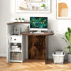 Reception Desk Front Counter Desk w/Lockable Drawer Checkout Table w/Shelf