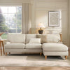 Dusk Hampshire Right Hand Chaise Sofa In Beige Fabric RRP £1899