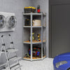 4-Tier Adjustable Corner Shelving Unit Garage Storage Utility Rack