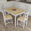Solid Wooden Dining Table and 2 4 Chairs Set Home Kitchen Furniture