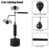 Adjustable Height Boxing Speed Trainer 360°rotating Bar With Speed Ball & Glove