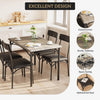 Dining Table Set with 2/4 Chairs, Modern Design for Kitchen, Home, Patio, Garden
