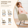 Rocking Chair Armchair Nursing Seat with High Backrest Lounge Chair for Bedroom