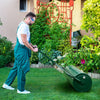 Metal Lawn Roller Push/Tow-Behind 113L Water/Sand-Filled Sod Roller Green