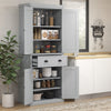 Tall Kitchen Cupboard, Kitchen Pantry Cabinet with Drawer, Shelves