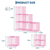 6-Cube Modular Wire Storage Unit,Closet Organizer Shelve for Bedroom,Living Room